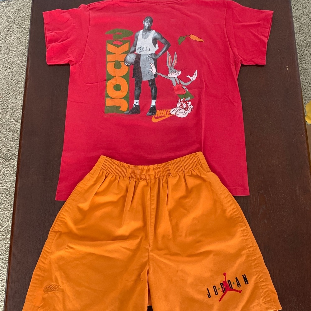 Nike air Jordan bugs bunny tshirt and short set